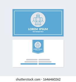 Robot and android logotype template. Business card template. Future technology bot pictogram icon.