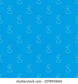 Robot antenna pattern vector seamless blue repeat for any use