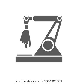 robot arm, robot hand icon
