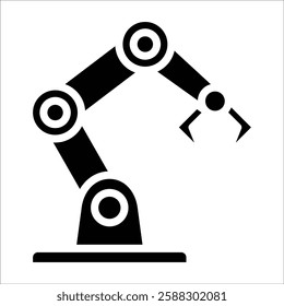 Robot Arm Icon Element For Design