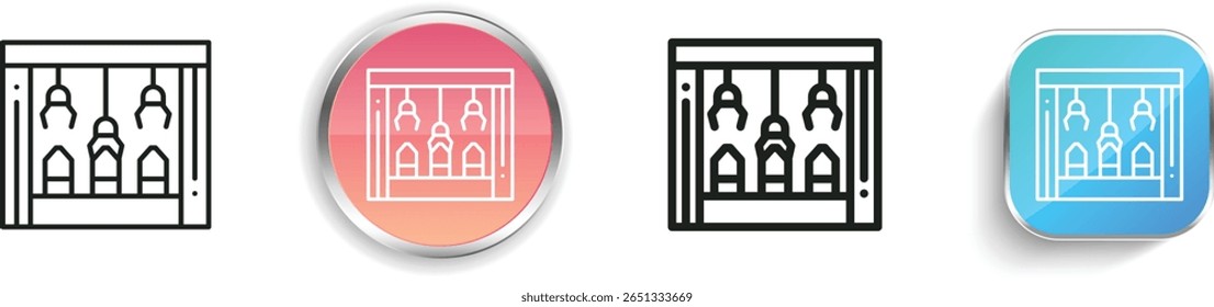 robot arm icon. Thin Linear, Regular and Button Style Design Isolated On White Background