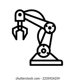 Icono de arco robot ilustración de vector plantilla de logotipo aislado en fondo blanco