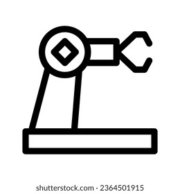 Design-Illustration des Roboter-Arm-Symbols für Vektorsymbol