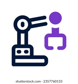robot arm icon. vector icon for your website, mobile, presentation, and logo design.