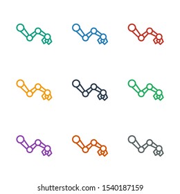 robot arm icon white background. Editable outline robot arm icon from innovations. Trendy robot arm icon for web and mobile.