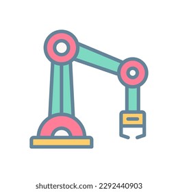 robot arm icon for your website design, logo, app, UI.