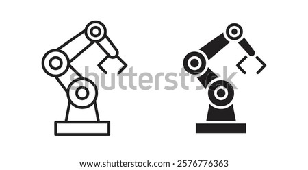 Robot arm icons pack for ui designs