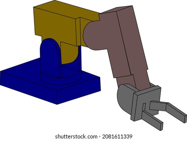 ataque de brazo robot para muchos fines
