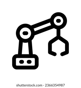 robot arm line icon. vector icon for your website, mobile, presentation, and logo design.