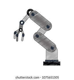 Robot arm machine scribble