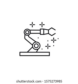 Robot arm, manipulator icon. Element of Robotic icon.