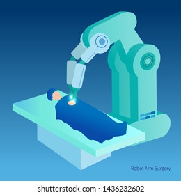 robot arm surgery conceptual illustration