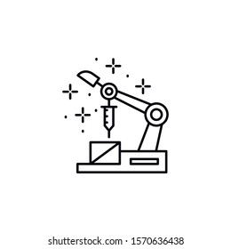 Robot arm, surgery icon. Element of Robotic icon.