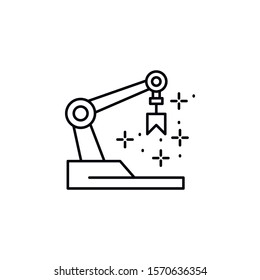 Robot arm, technology icon. Element of Robotic icon.