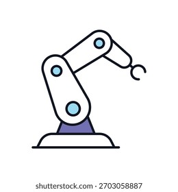 Robot Arm Vector icon stock illustration
