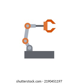 Robot arm vector for website symbol icon presentation