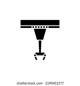 Robot arm vector for website symbol icon presentation