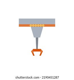 Robot arm vector for website symbol icon presentation