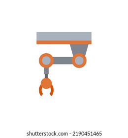 Robot arm vector for website symbol icon presentation