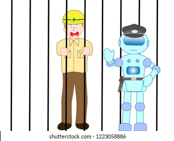 A robot with artificial intelligence that began to work on behalf of humans began capturing engineers who no longer needed.
