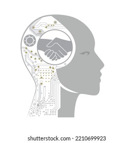 robot, artificial intelligence, vector artwork