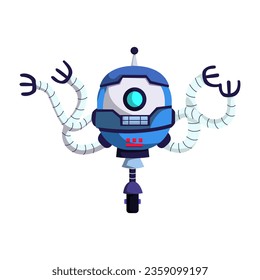 Robot Assistant Character Design Illustration