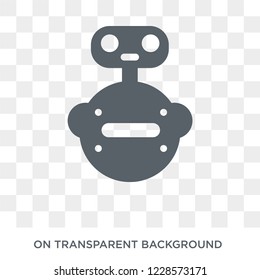 Robot assistant icon. Trendy flat vector Robot assistant icon on transparent background from Artificial Intelligence, Future Technology collection.
