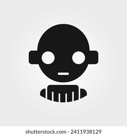 Robot avatar icon - Simple Vector Illustration