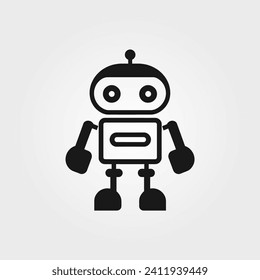 Robot avatar icon - Simple Vector Illustration