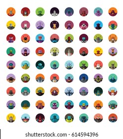 robot avatar on white background