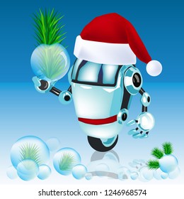 robot balls new year