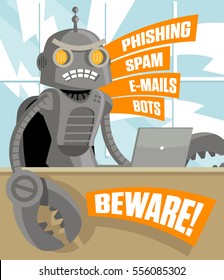 robot beware campaing agains bots and internet phishing sites