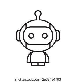 robot or bot, AI technology concept, artificial inteligence, vector illustration 