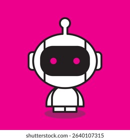 robot or bot, AI technology concept, artificial inteligence, vector illustration 