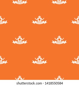Robot brain pattern vector orange for any web design best