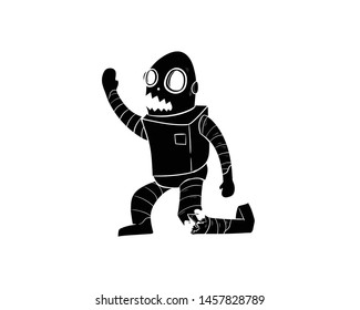 Robot Broken Vector Hand Drawing: เวกเตอร์สต็อก (ปลอดค่าลิขสิทธิ์