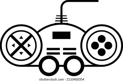 Robot Car Controller Concept Vector Icon Design, Future transportation Symbol, Driverless Green Transport innovation Sign, Autonomous aerial vehicle Stock Illustration