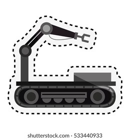 Robot car with hydraulic hand