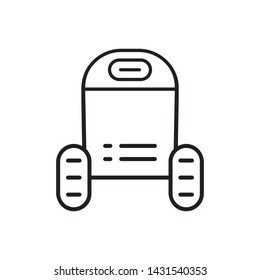 Robot, car icon - Vector. Artificial intelligence