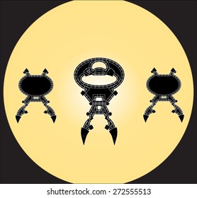 Robot Cartoon animations vector,set1