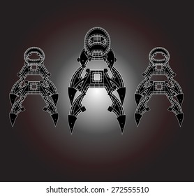 Robot Cartoon animations vector,set10