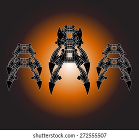 Robot Cartoon animations vector,set4