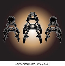 Robot Cartoon animations vector,set6