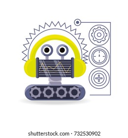 Robot cartoon design