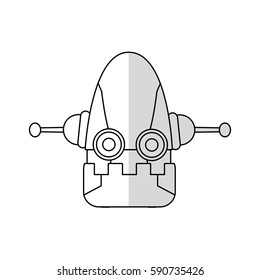 robot cartoon icon
