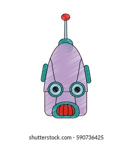 robot cartoon icon