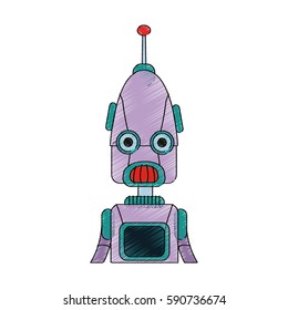 robot cartoon icon