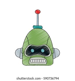 robot cartoon icon