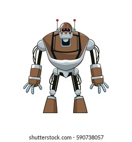 robot cartoon icon
