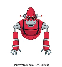robot cartoon icon